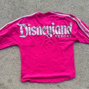 Disneyland resort spirit Jersey pink sparkle shinny medium long sleeve crewneck